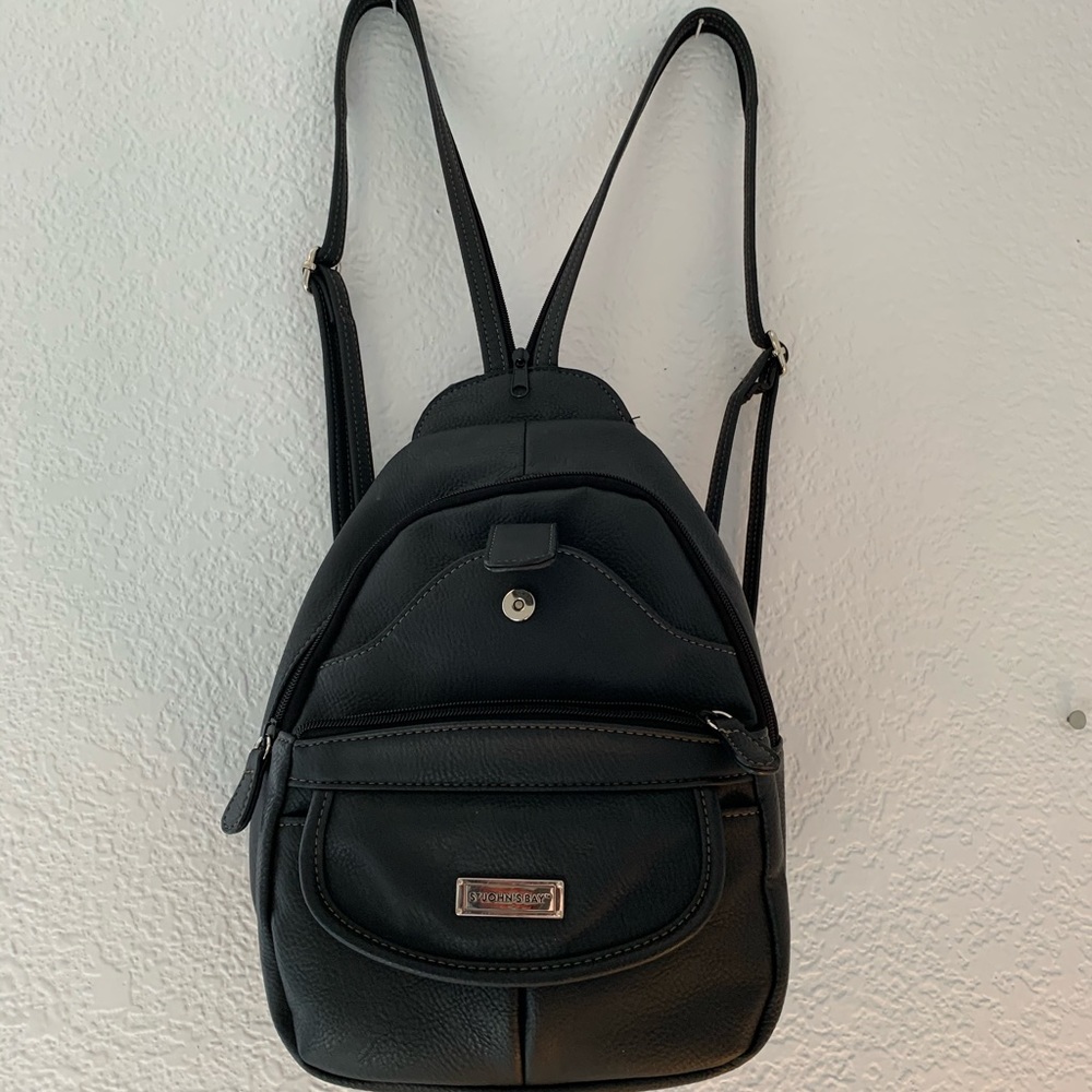 Mini leather backpack